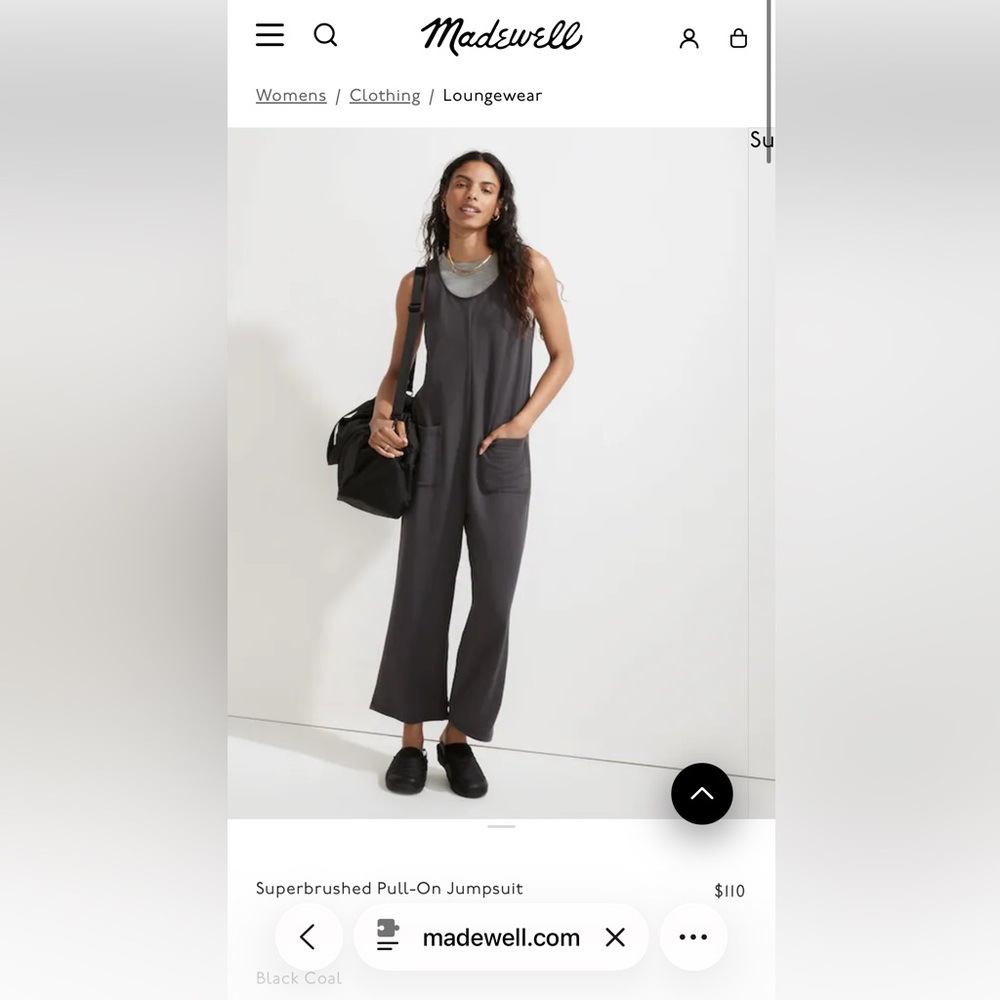Madewell Superbrushed Pull-On Jumpsuit